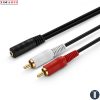 Cáp chuyển 3.5 sang 2 đầu bông sen JSJ-328