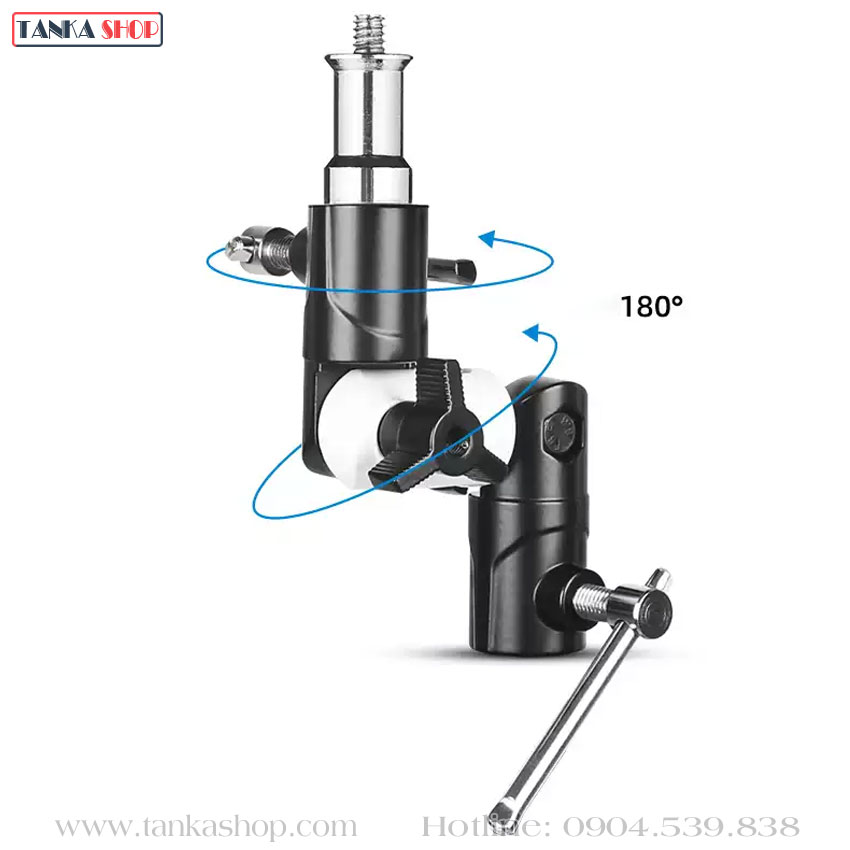 Giá gắn đèn flash với chân đế máy ảnh Giá gắn đèn flash với chân đế máy ảnh