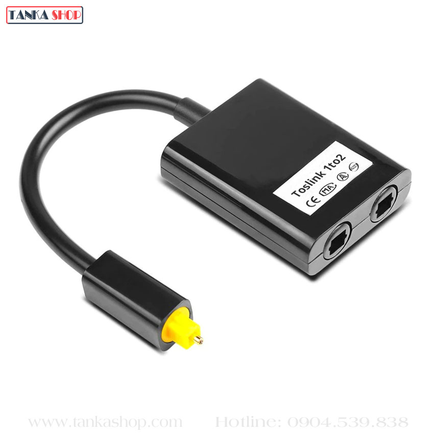 Bộ chia cổng optical 1 ra 2 toslink Bộ chia cổng optical 1 ra 2 toslink