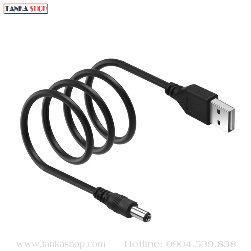 Cáp chuyển đổi usb sang dc 5v Cáp chuyển đổi usb sang dc 5v
